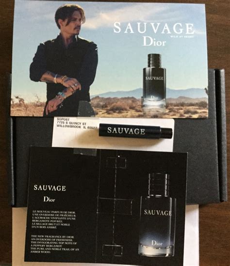 sample of dior sauvage